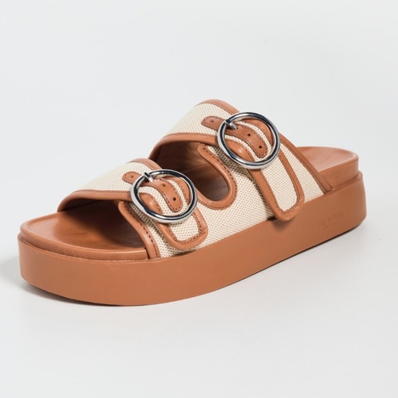 NWOT RAG & BONE GEO LEATHER PLATFORM SANDALS - Picture 2 of 7